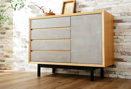 開梱設置無料]【大川家具】≪受注生産≫ハイキャビネット 115cm幅