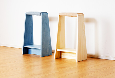 大川家具】《受注生産》スタンドスツール 35cm幅 プリモ 桐 全9