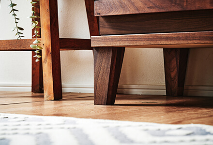 大川家具】チェスト 53cm幅5段 セジュール ウォールナット/レッド