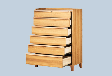 大川家具】ローチェスト 120cm幅 レガーロ ウォールナット/レッド