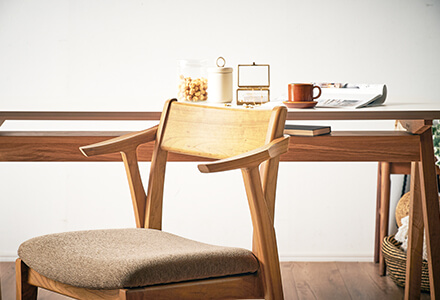 開梱設置無料]【大川家具】ダイニングテーブル5点セット 4人掛け 150cm