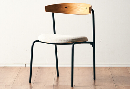 大川家具】アームレスダイニングチェア 51cm幅 バゲット オーク